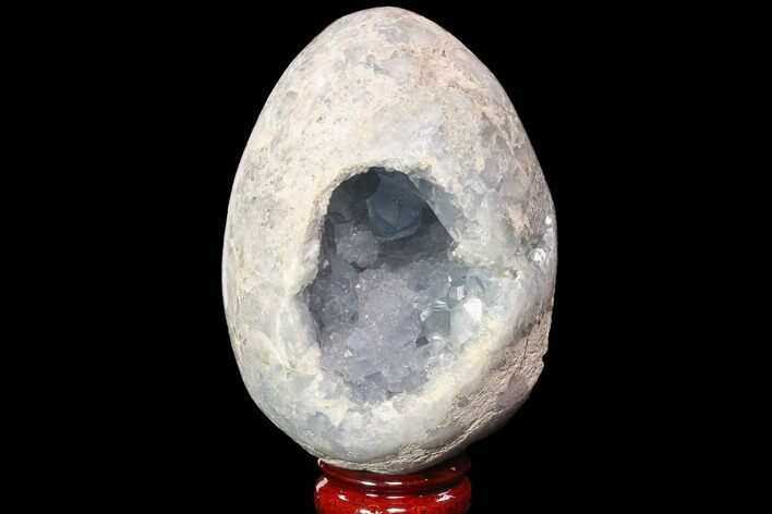 Crystal Filled Celestine (Celestite) Egg Geode #88301